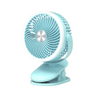 Portable Clip Fan with Adjustable Head Quiet Operation Compact Design