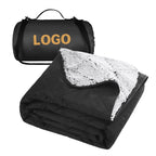 Unisex Padded Outdoor Blanket Water-Resistant Soft Fleece Portable Picnic Camping