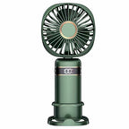 Portable High-Performance Personal Fan with Digital Display Multiple Speeds Long Battery Life