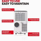 Smart Portable Air Conditioner WiFi App Control Dehumidifier Fan Digital Touch Display