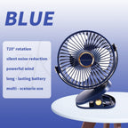 Portable Table Fan with Oscillation and Variable Speed Control Compact Lightweight Design