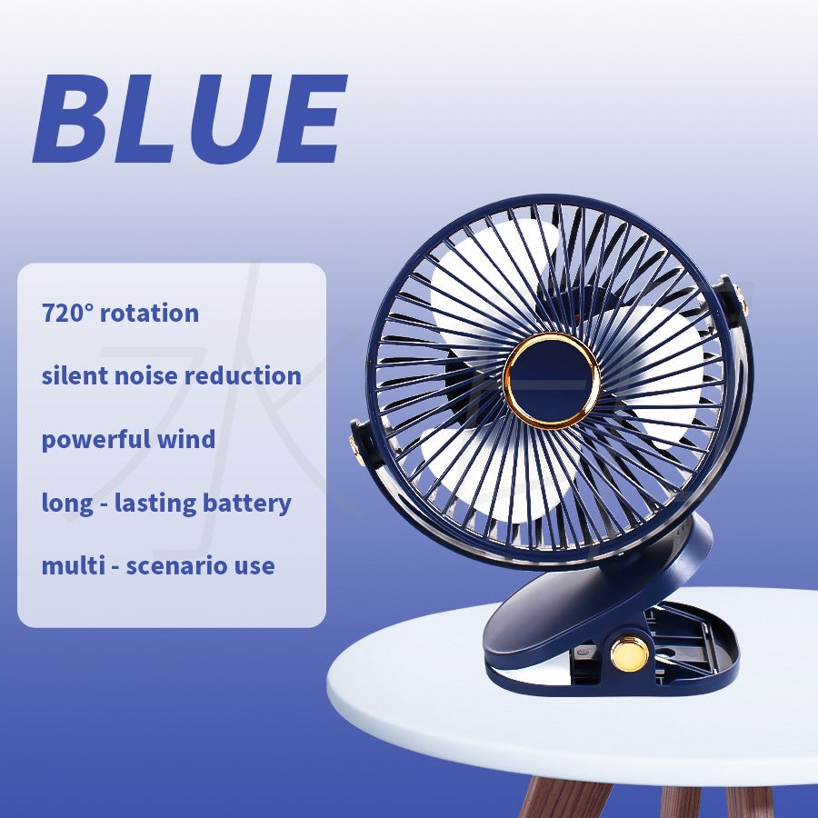 Portable Table Fan with Oscillation and Variable Speed Control Compact Lightweight Design