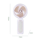 Ultra-Portable Rechargeable Handheld Fan Compact Lightweight Quiet Operation Multiple Speeds