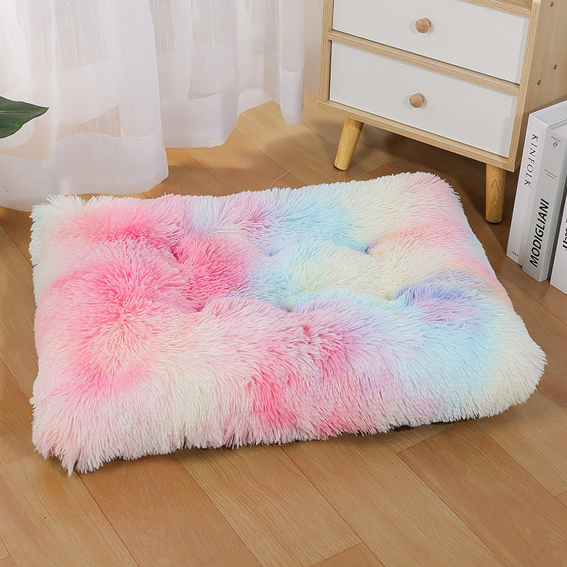 Unisex Cozy Pet Pillow Soft Fiber Non-Slip Machine Washable Cushion for Small and Medium Pets