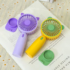 Portable Mini Handheld Fan for Women USB Rechargeable Quiet Operation Cute Cat Ears Design