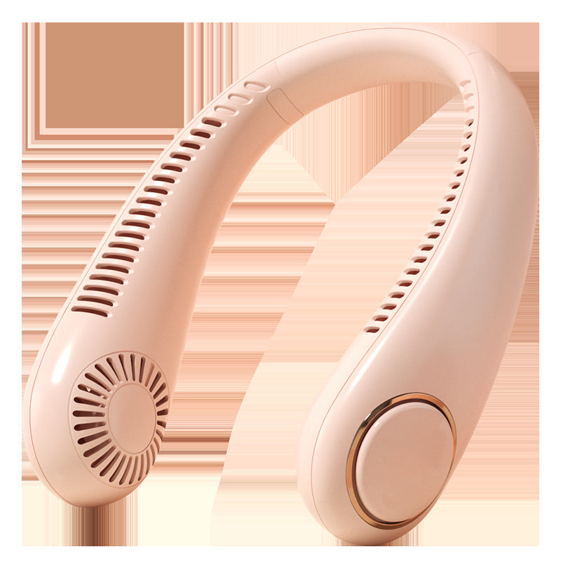 Wearable Neck Fan USB Rechargeable Hands-Free Portable Cooling with Adjustable Speeds