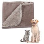 Brehn Pet Blanket Soft Hypoallergenic Microfleece Reversible Cozy Neutral Color