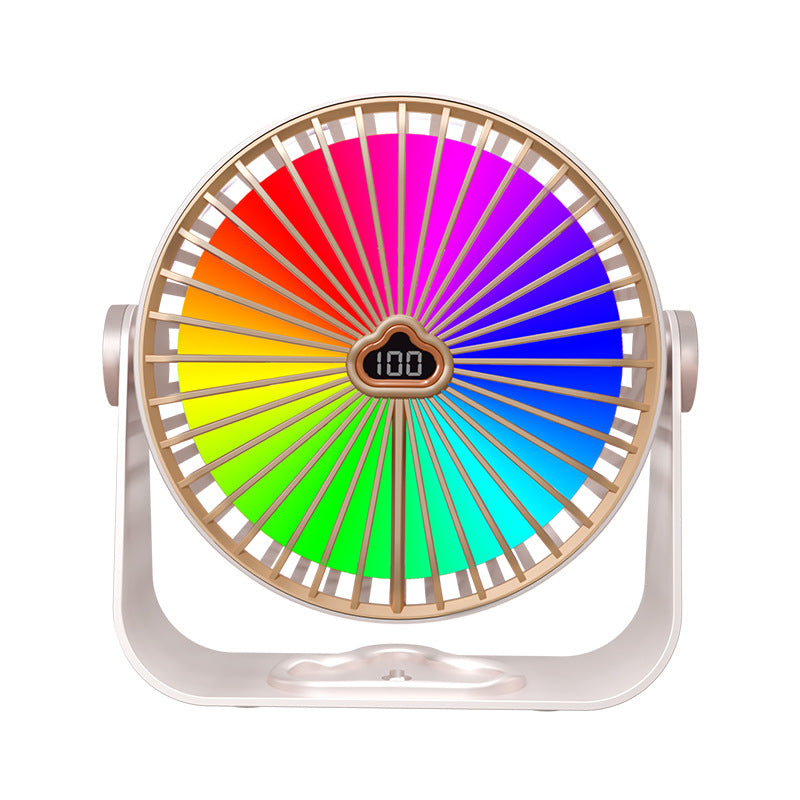Table Fan with 5 Speeds and Aroma Function 360° Rotation Compact Quiet Operation