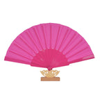 Ladies Decorative Fan with Elegant Wooden Handle Lightweight Stylish Accessory