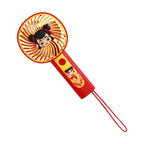 Women Portable Hand Fan USB Rechargeable Quiet Cooling Fan with Fun Character Design