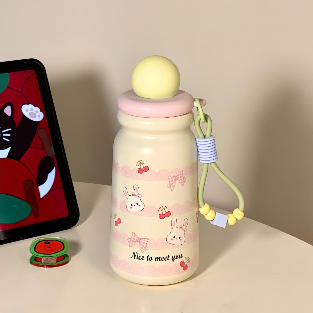Insulated Water Bottle for Women BPA-Free Flip Cap Leakproof Dog Design