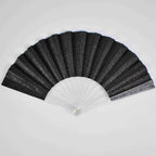 Women’s Elegant Glitter Fan Lightweight Handcrafted Cooling Accessory for Weddings and Parties