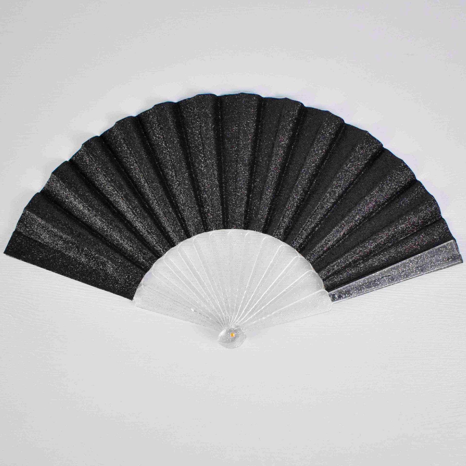 Women’s Elegant Glitter Fan Lightweight Handcrafted Cooling Accessory for Weddings and Parties