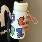 Ladies Stylish Water Bottle BPA-Free Flip Lid with Fun Sticker Designs Compact Size
