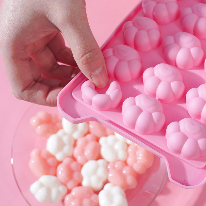 Silicone Ice Cube Tray Hemisphere Shape Flexible BPA-Free for Cocktails and Drinks