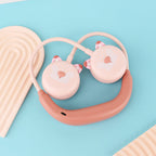 Wireless Kids Headphones with Neckband Child-Friendly Bear Design Bluetooth
