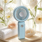 Portable Rechargeable Handheld Cooling Fan Lightweight Quiet Personal Fan