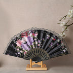 Handmade Elegant Floral Lace Fan Lightweight Portable Women’s Accessory