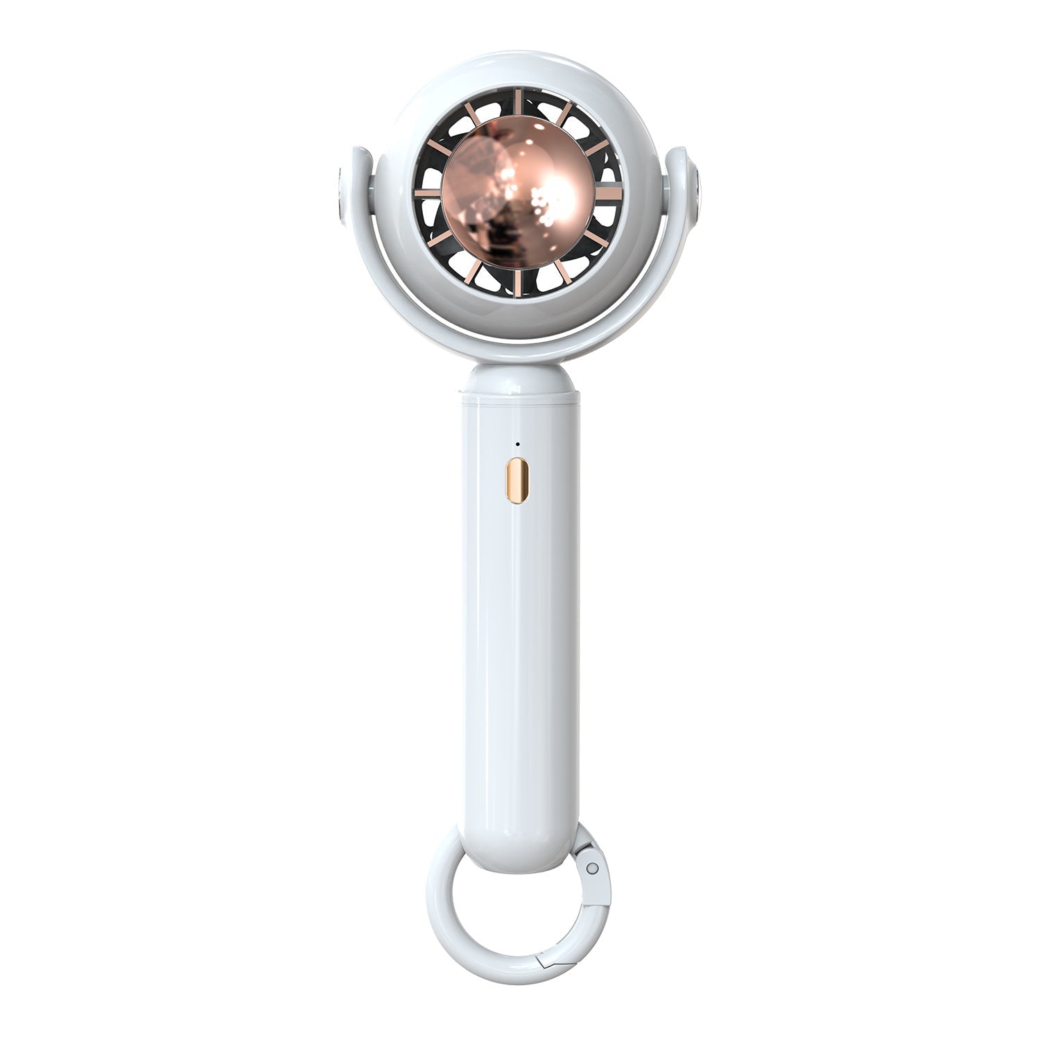 Portable Mini Cooling Fan with LED Light Compact Personal Handheld Fan for Office and Travel
