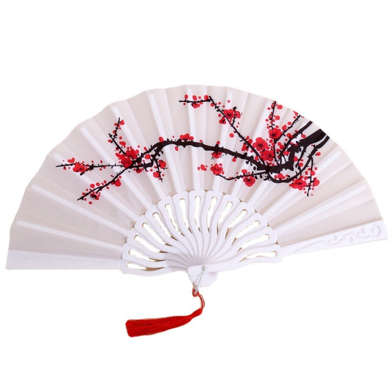 Ladies Folding Fan Handmade Elegant Floral Pattern Lightweight Accessory