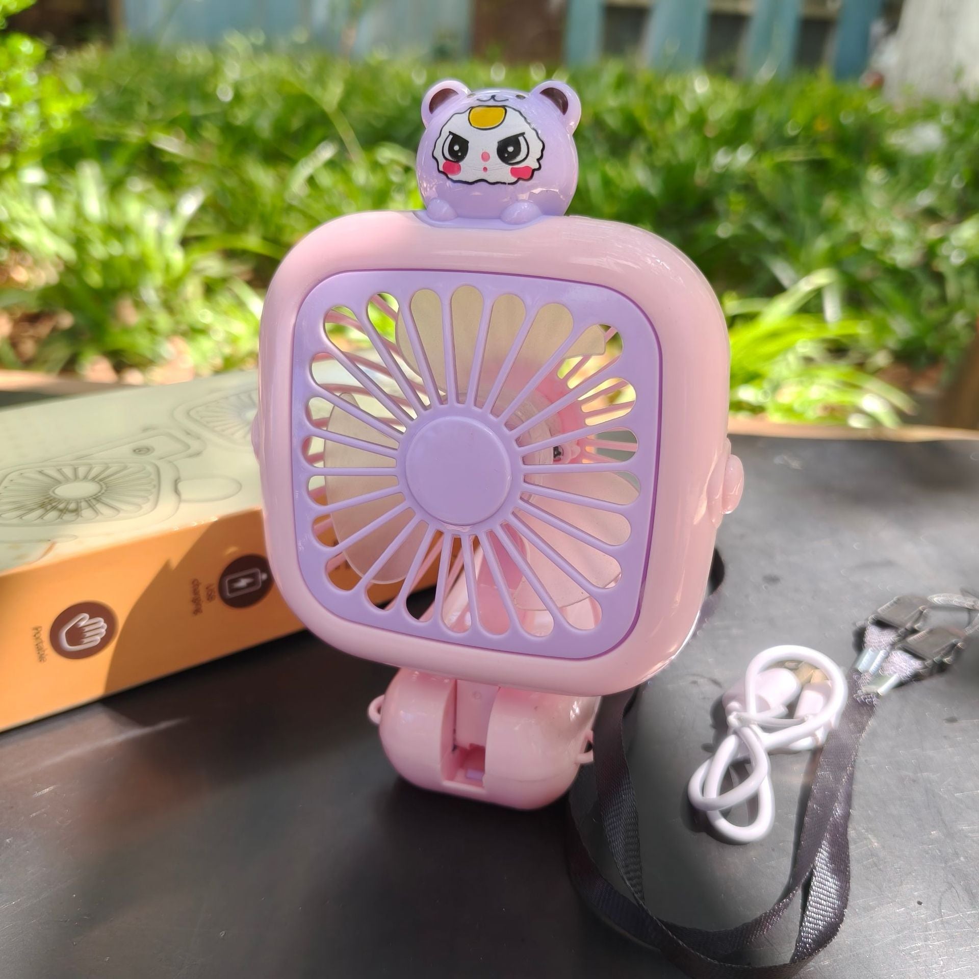 Portable Mini Fan USB Rechargeable Compact Lightweight Personal Cooling Fan with Multiple Speeds