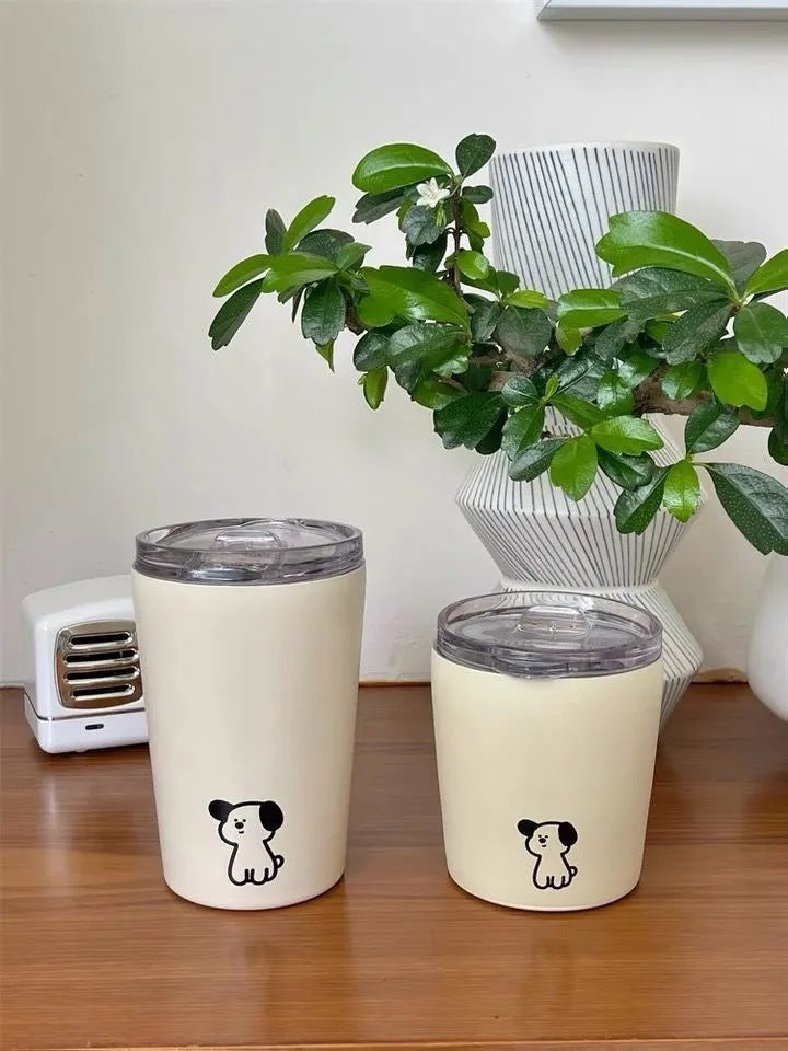 Women's Insulated Travel Mug with Funny Animal Design Spill-Proof Lid Durable BPA-Free