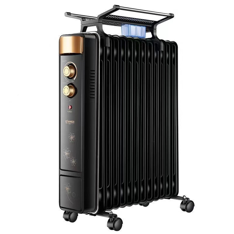 Oil Radiator Heater 2000W Portable Electric Radiator with Overheat Protection for 24-30m² Rooms
