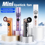 Portable Mini Fan Battery Operated Lightweight USB Rechargeable with LED Display