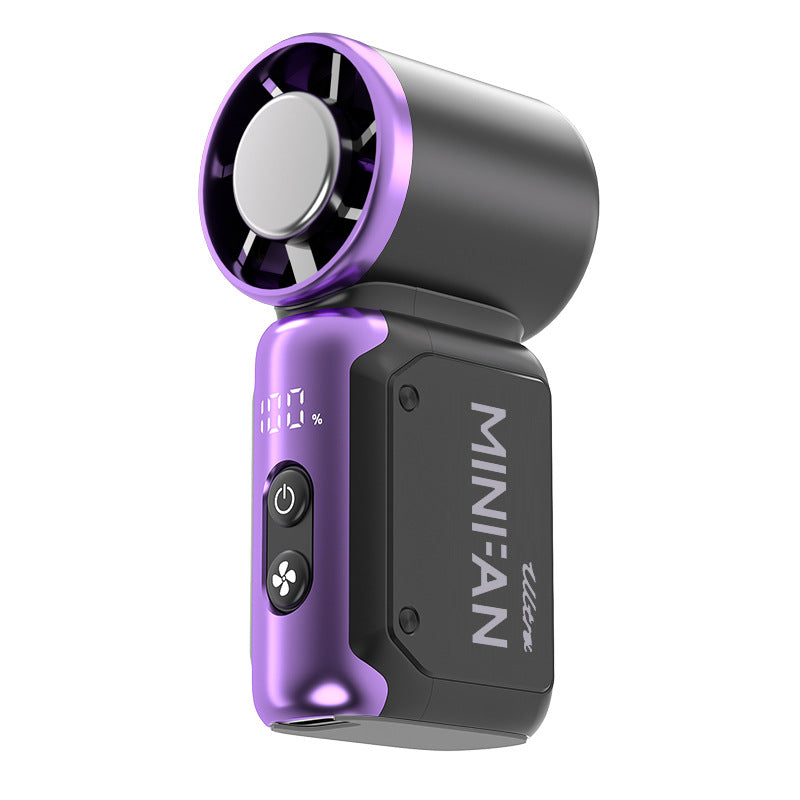 Portable USB Mini Air Cooler Compact Quiet Personal Fan for Travel and Office