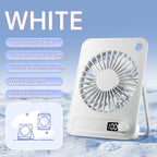 Portable Fan for Women Digital Speed Control Type-C Charging Lightweight