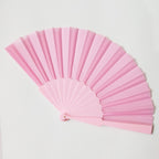 Ladies Hand Fan High-Quality Paper and Natural Wood Elegant Foldable Handheld Fan