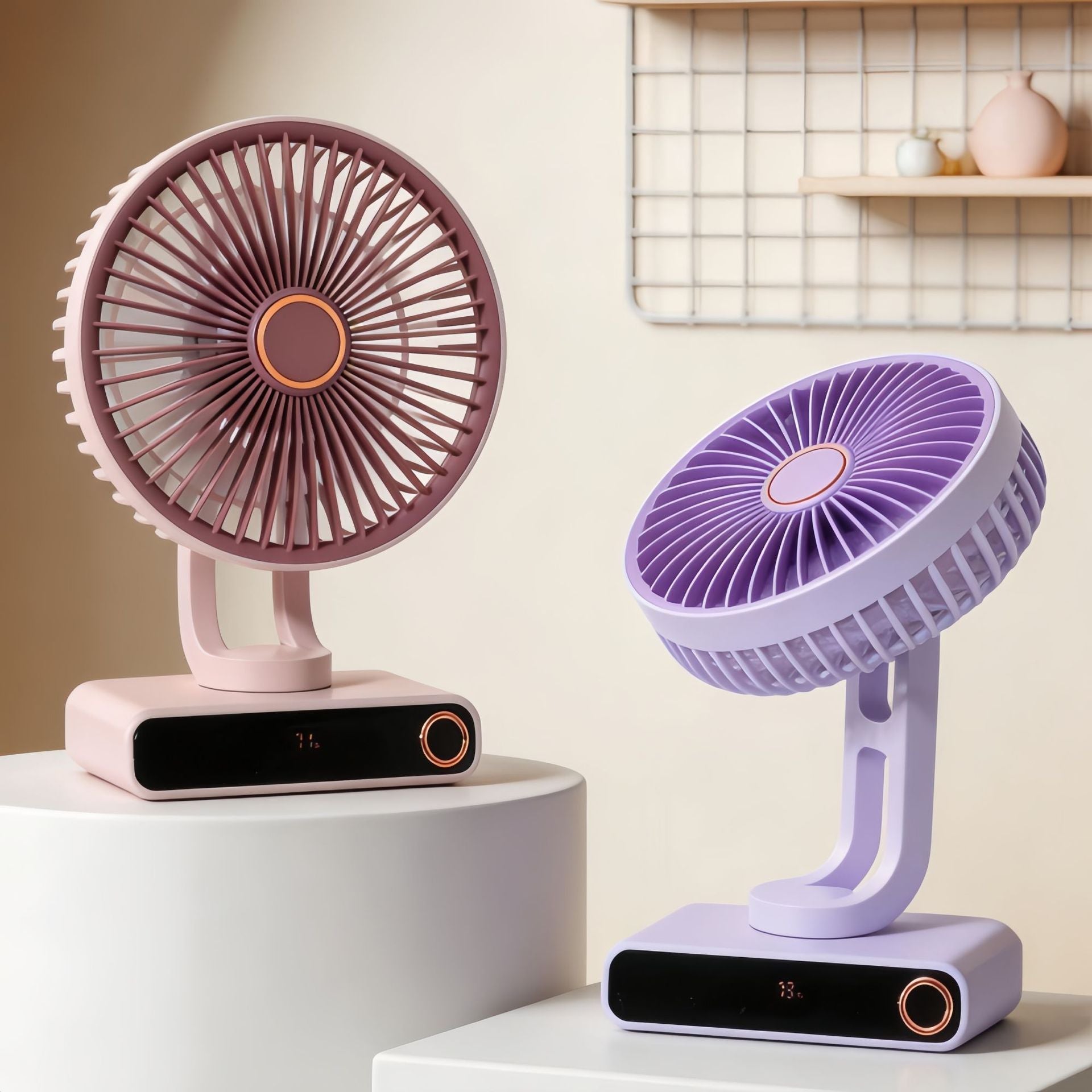 Portable Table Fan for Women Multifunctional Design Quiet Operation Adjustable Speeds