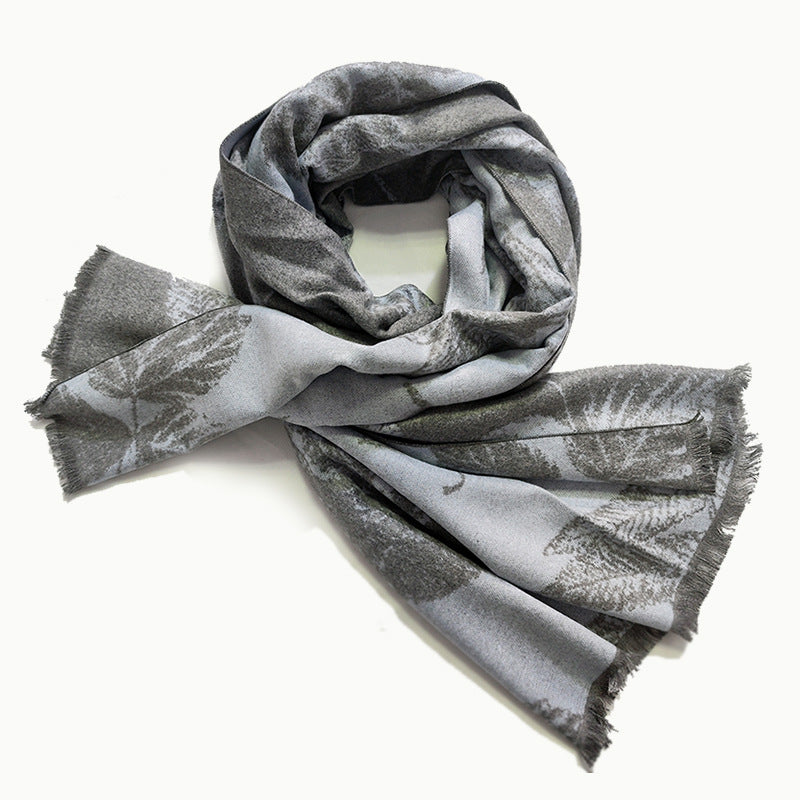 Brehn Women's Elegant Warm Scarf Soft Fabric Modern Check Pattern Winter Accessory