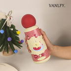 Insulated Water Bottle Double Wall Leak-Proof Lid Fruity Design Lightweight Reusable