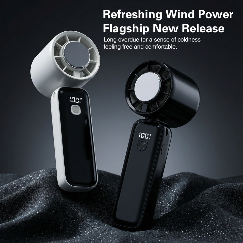 Harrow Ergonomic Portable Handheld Fan Rechargeable USB Compact Lightweight