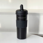 Insulated Water Bottle with Leak-Proof Lid Non-Slip Grip BPA-Free for Hot and Cold Drinks