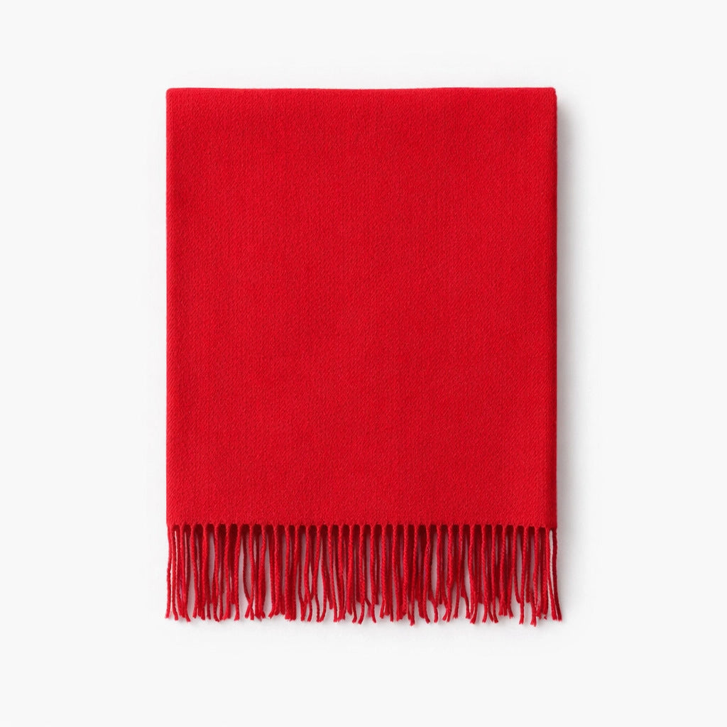 Brehn Cashmere Scarf Women Soft Warm Elegant Classic Neck Wrap with Fringes