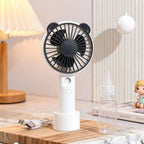 Portable Hand Fan with Spray Function USB Rechargeable Lightweight Personal Cooling Fan