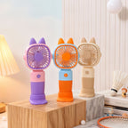 Portable Handheld Fan Lion Design USB Rechargeable Cute Lightweight Personal Fan