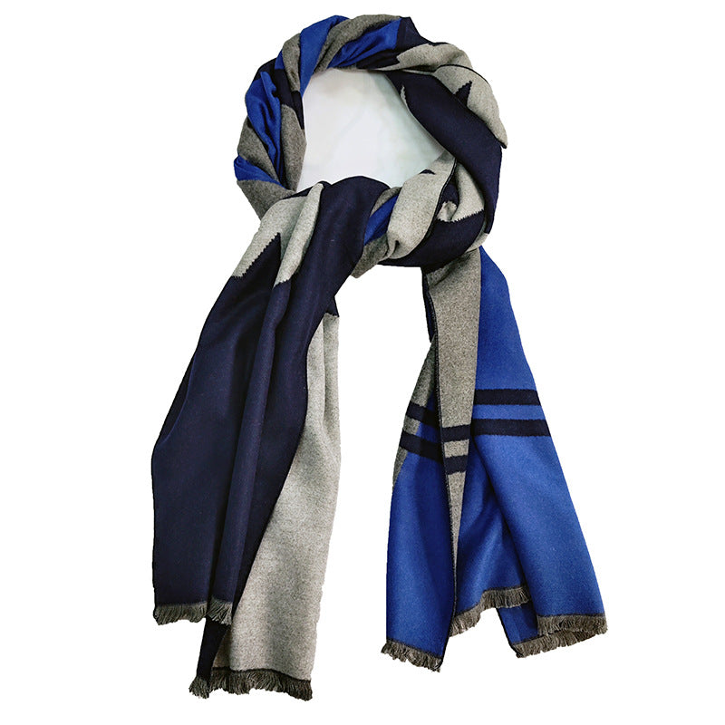 Brehn Women's Elegant Warm Scarf Soft Fabric Modern Check Pattern Winter Accessory