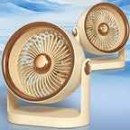 Portable Rechargeable Table Fan 4 Speeds 6-Hour Battery Compact Design