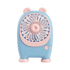 Portable Handheld Fan Rabbit Design USB Rechargeable Adjustable Speeds Lightweight for Women