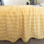 Ultra-Soft Microfiber Throw Blanket Lightweight Warm Cozy for Sofa Bed or Travel