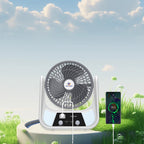 Harrow Portable Table Fan Battery Operated USB Rechargeable Compact Lightweight