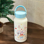 Ladies Insulated Water Bottle with Animal Motif Leak-Proof BPA-Free Hot Cold 12 Hours