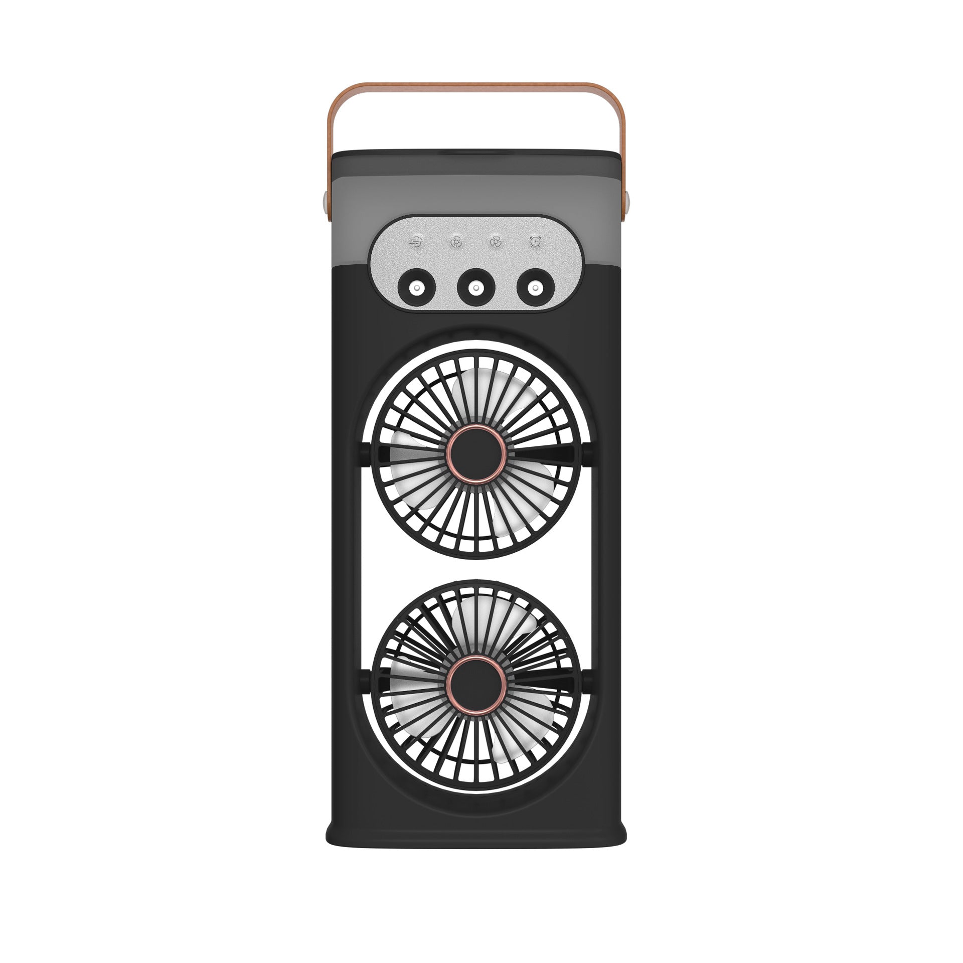 Portable Dual Mini Fan Compact Quiet Dual Fans Multiple Speeds for Travel