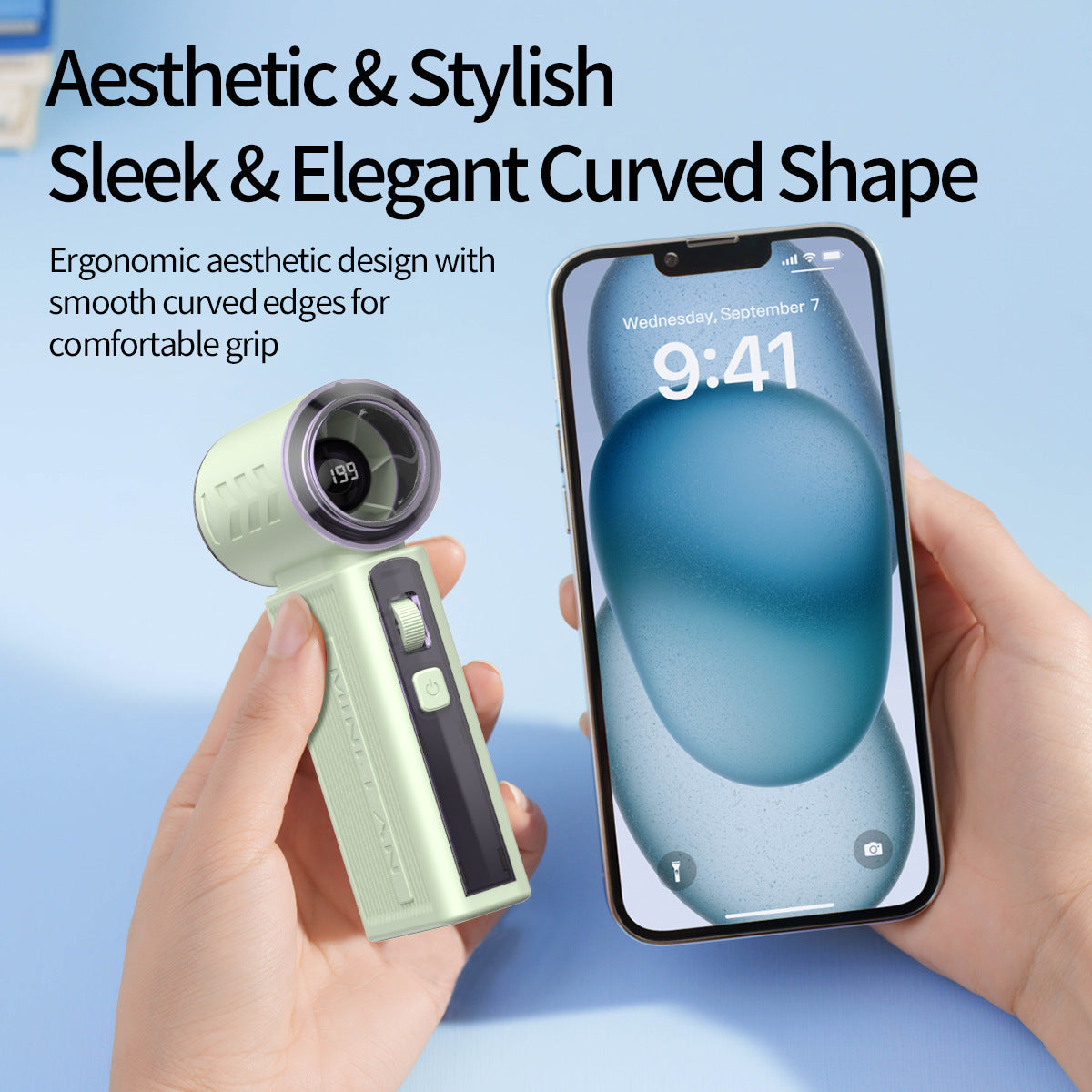 Portable Mini Fan with Power Bank Function Lightweight Quiet Operation