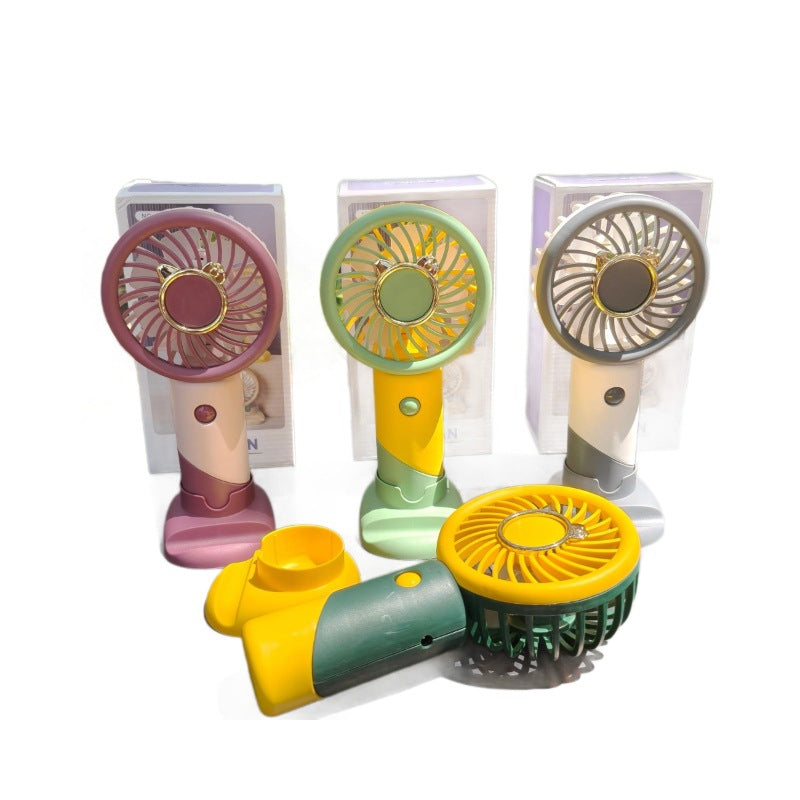 Portable Mini Fan Rechargeable Battery Lightweight Handheld Personal Cooling Fan Multiple Speeds