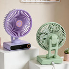 Portable Table Fan for Women Multifunctional Design Quiet Operation Adjustable Speeds
