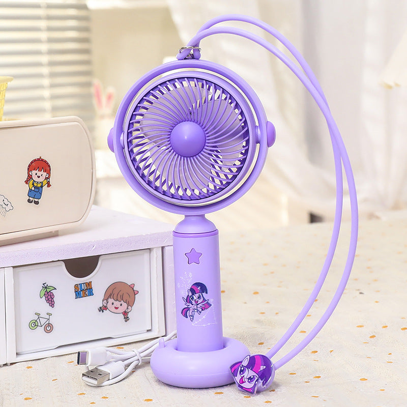 Portable Mini Fan USB Rechargeable with Flexible Neck and Mounts Lightweight Personal Cooling Fan